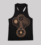 Adrian Baxter X TD Unisex Longline Vest (BLACK/GOLD)