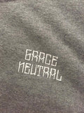 GRACE NEUTRAL CROP CIRCLE GREY SMALL TEE