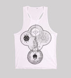 Adrian Baxter X TD Unisex Longline Vest (white/black)