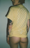GRACE NEUTRAL CROP CIRCLE GREY SMALL TEE